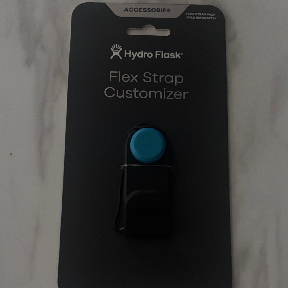 Hydro Flask Flex Strap Customizer - Black with Blue Accent
